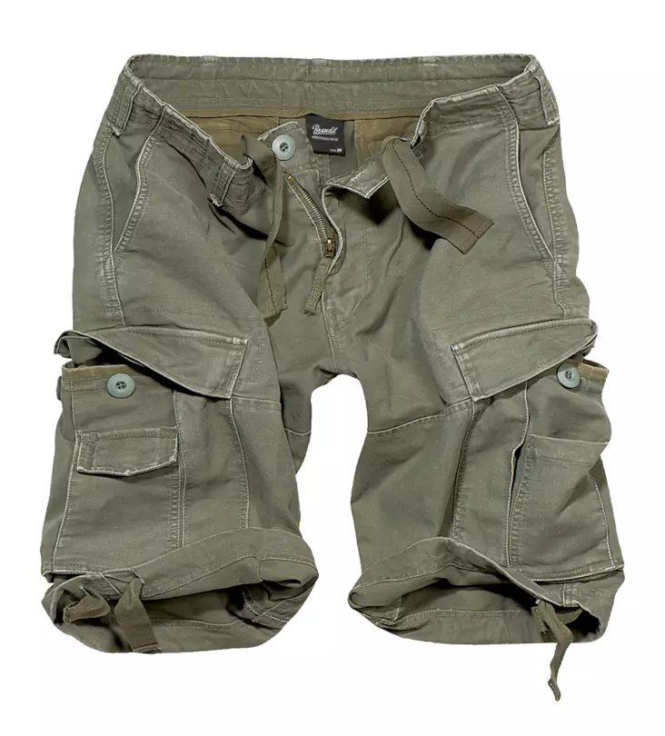 Brandit Vintage Shorts, Olive Green - Shorts and Sports Pants - 2002-1-L - 2