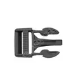 2M Due Emme WB-25 Warrior Buckle 25 mm – Male part, black, IR - Buckles and Clips - WB-25-B-M - 6