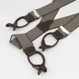 35 mm Snap Suspenders, Pinstripe, Brown - Braces - 4007-110-cm - 3