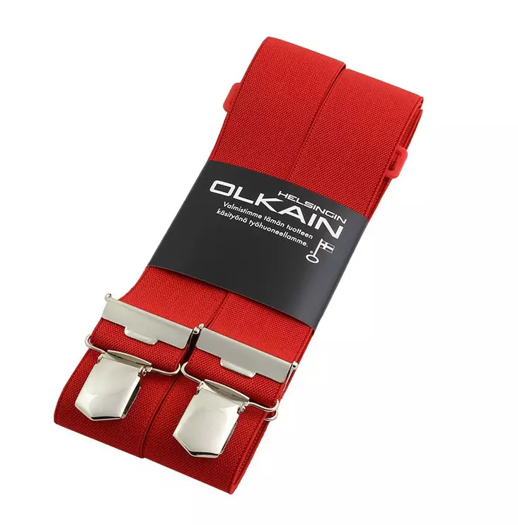 H-Model Suspenders 35 mm, Red - Braces - 4003-110-cm - 1