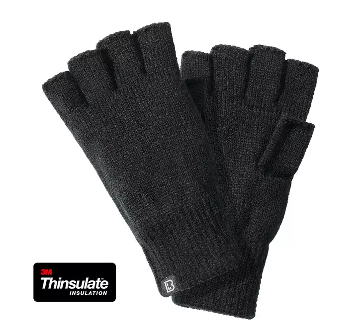 Brandit Knitted Mittens, Black - Gloves - 9170-2-M - 1