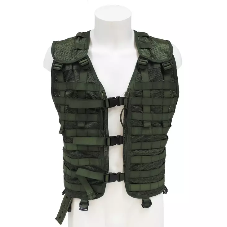 Dutch Modular Combat Vest, Olive Green, Surplus - Tactical Vests - 604902-M - 1