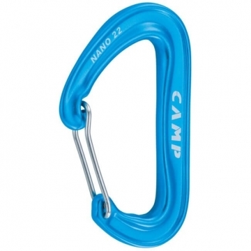 Carabiner - Camp Nano 22 Locking Ring, Blue - Climbing and Carabiners - 5000-Sininen - 1