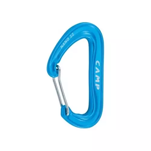 Carabiner - Camp Nano 22 Locking Ring, Blue - Climbing and Carabiners - 5000-Sininen - 1