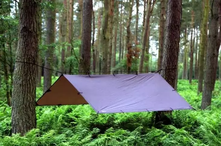 DD Tarp 3X3 m Shelter Fabric - Tarp and Tent Fabrics - DD-3X3-BRO - 1