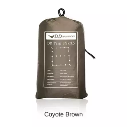DD Tarp 3.5×3.5 m Shelter Tarp, Brown - Tarp and Tent Fabrics - DD-3-5X3-5-BR - 2