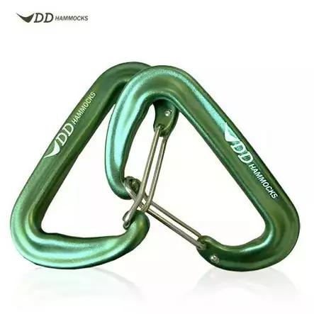 DD Carabiner Set, 2 Pieces, Green - Climbing and Carabiners - DD-KABK2GR - 1