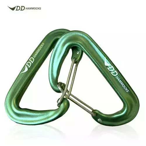 DD Carabiner Set, 2 Pieces, Green - Climbing and Carabiners - DD-KABK2GR - 1