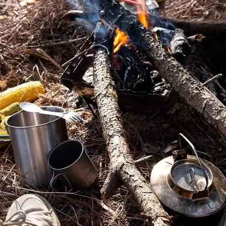 Fire-Maple Antarcti Camp Cooking Pot Set 1 L+1 L, Stainless Steel - Camping Cookware - FMASSKPS - 2