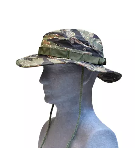 US Boonie Hat, Ripstop Tiger Stripe - Wide-Brimmed Hats and Boonie Hats - 213143-58-S - 1