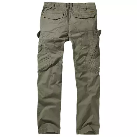 Brandit Adventure Cargo Pants, Slim Fit, Olive Green - Cargo Pants - 9470-1-S - 2