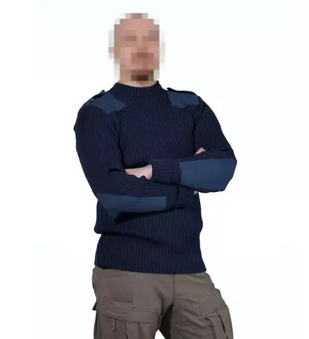 Finnish Army M83 Wool Sweater, Blue - Wool Sweaters - 2092-Sininen-s - 2