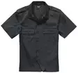 Brandit Short-Sleeve Tactical Shirt, Black - Field Shirts and Utility Shirts - 4101-2-S - 1