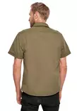 Brandit Short-Sleeve Button-Up Shirt, Green - Field Shirts and Utility Shirts - 4024-1-S - 3