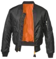 Brandit MA1 Pilot Jacket, Black - Pilot and Outerwear Jackets - 3149-2-S - 1