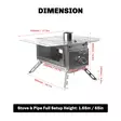Fire-Maple Antarcti Stove Stainless Steel - Camping Accommodations - FMATS - 8