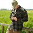 Longhorn Forest Flannel Shirt in Black and Green - Long Sleeve Shirts - 135301-S - 2