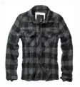 Woodcutter's Flannel Shirt, Black/Grey - Long Sleeve Shirts - 4002-28-S - 1