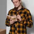 Logger's Flannel Shirt, Black/Yellow - Long Sleeve Shirts - 4002-119-S - 2