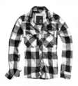 Logger's Flannel Shirt, White/Black - Long Sleeve Shirts - 4002-46-S - 1