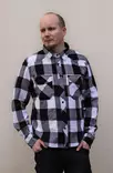 Logger's Flannel Shirt, White/Black - Long Sleeve Shirts - 4002-46-S - 2
