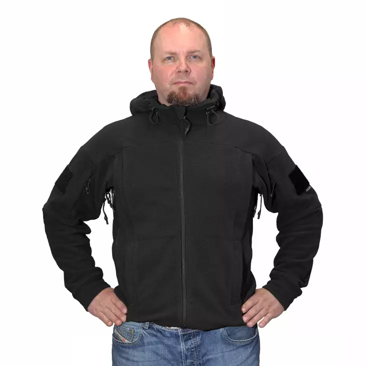 Zero Fleece Jacket, Black Size L
