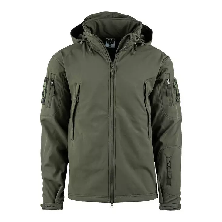 Tactical Softshell Jacket, Olive Green, 101 Inc. - Fleece and Softshell Jackets - 129840G-S - 1