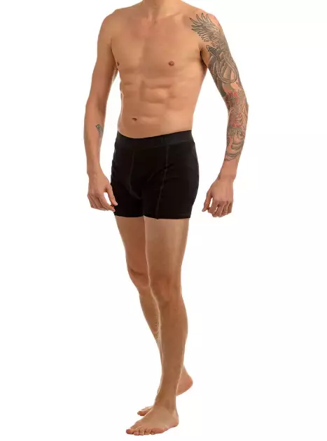 Cross Adventure Merino Wool Boxers, Black - Underwear - 64305-S - 1