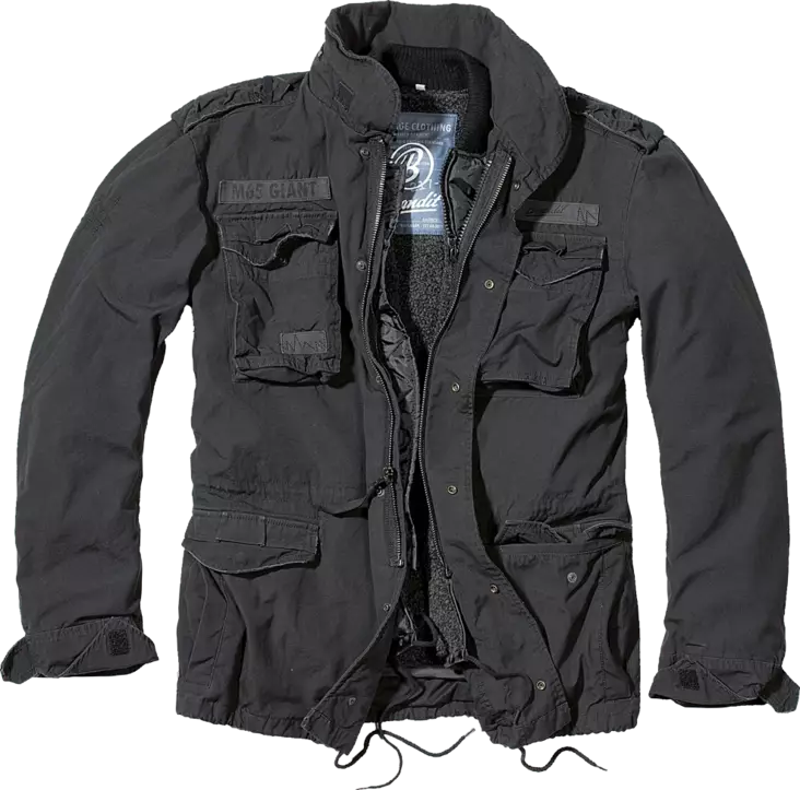 Brandit M65 Giant Field Jacket, Black - Summer and Winter Jackets - 3101-2-S - 1