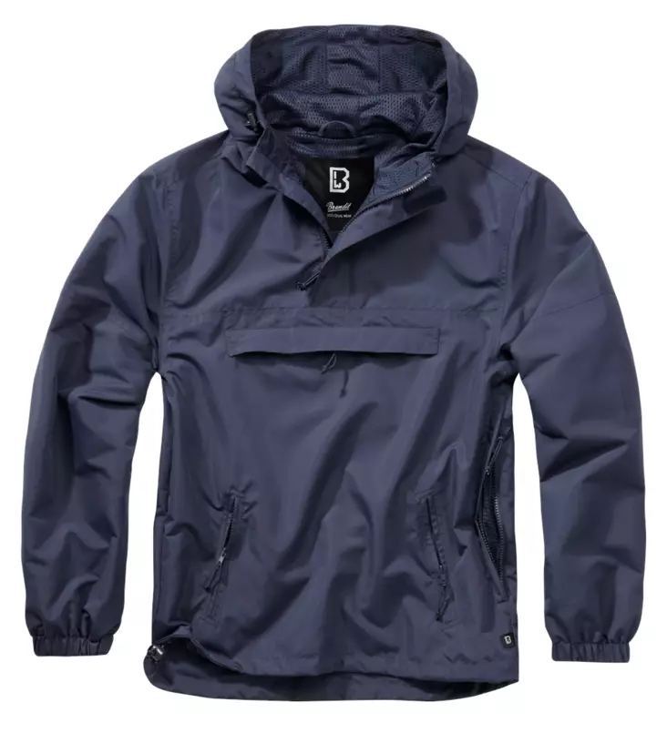 Brandit Windbreaker Anorak, Summer Edition, Navy Blue - Summer and Winter Jackets - 3162-8-S - 1
