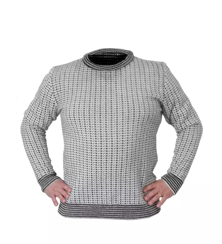Icelandic Wool Sweater, Natural White - Wool Sweaters - 7777-834-S - 1