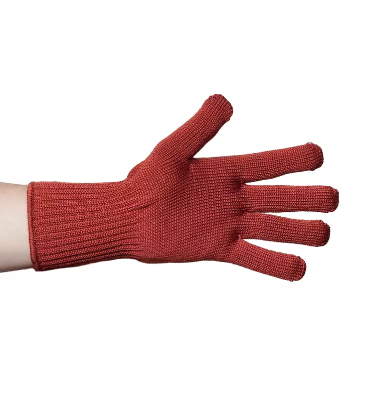 Finnish Merino Wool Gloves, Rust Red - Gloves - 996002-S - 1