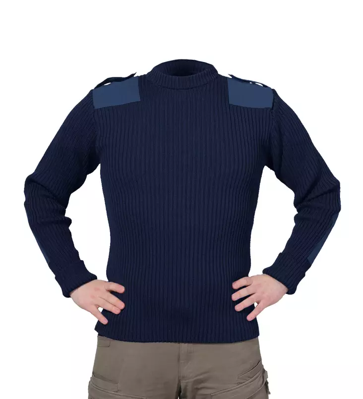 Finnish Army M83 Wool Sweater, Blue - Wool Sweaters - 2092-Sininen-s - 1