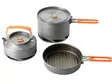 Fire-Maple FEAST Heat 3-Piece Pot Set with Heat Exchangers - Camping Cookware - FMFEASTHEAT - 3