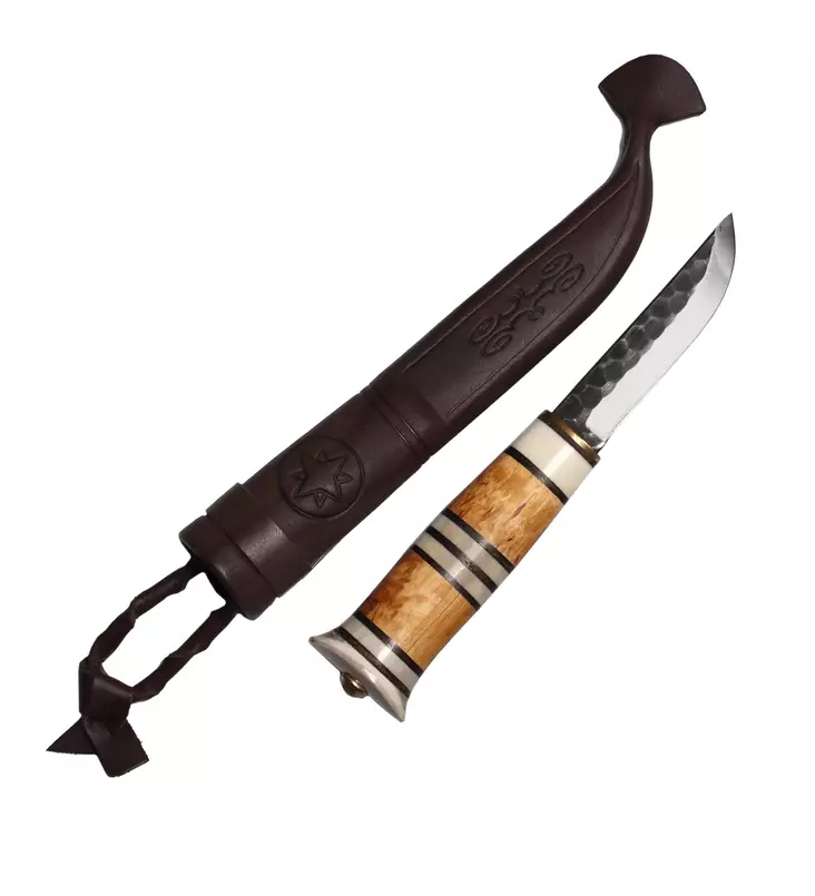 Outdoor Knife Tape S95T, Reindeer Antler/Bone Forged - Knives - S95T - 1