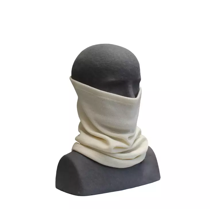 U.S.E. Finnish Thick Tube Scarf, Merino Wool, White - Buffs and Tube Scarves - 9924V - 1