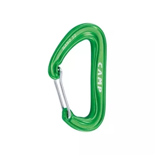 Carabiner Hook - Camp Nano 22, Green - Climbing and Carabiners - 5000-Vihre- - 1